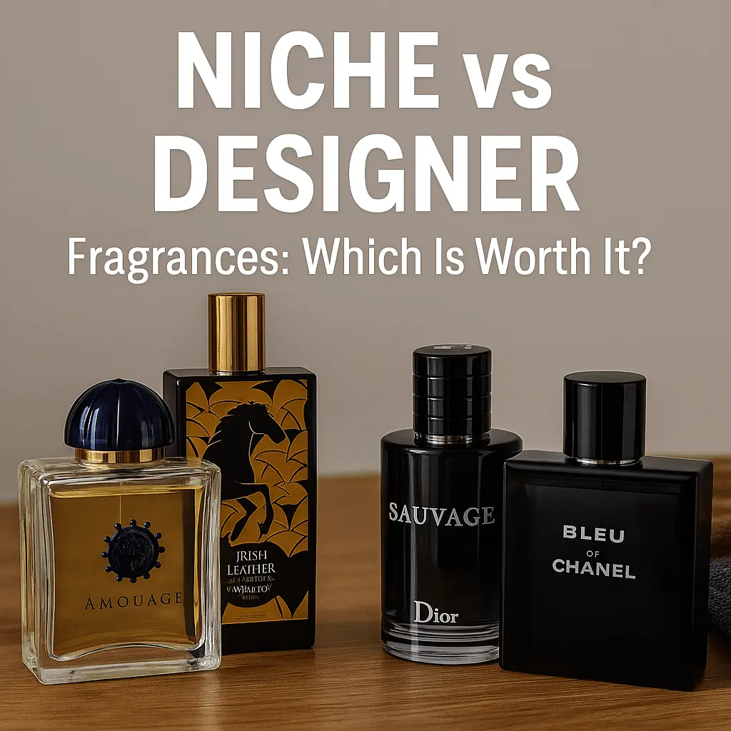 Niche vs designer fragrances
